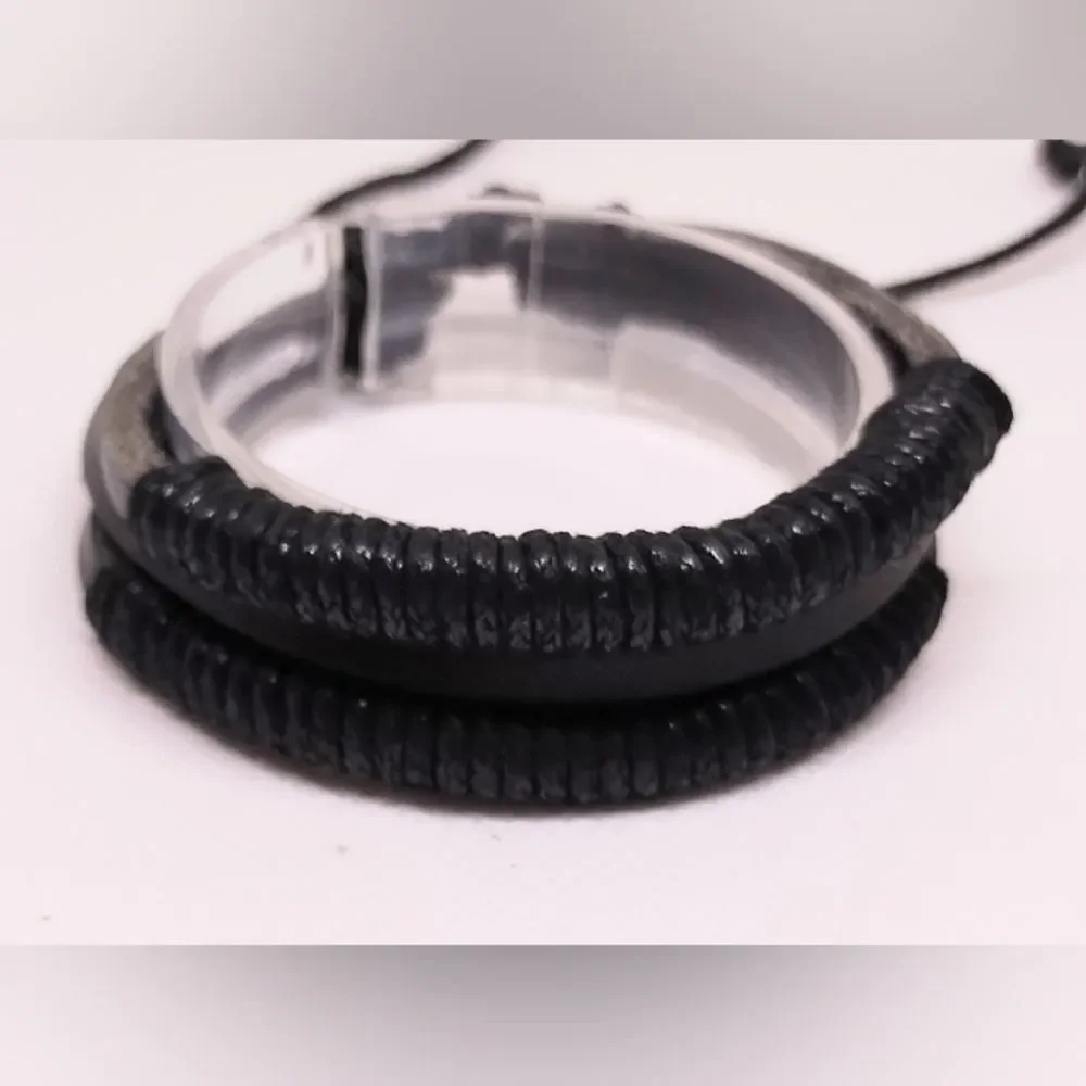Men's Leather Bracelet‎ Layered Brown f5